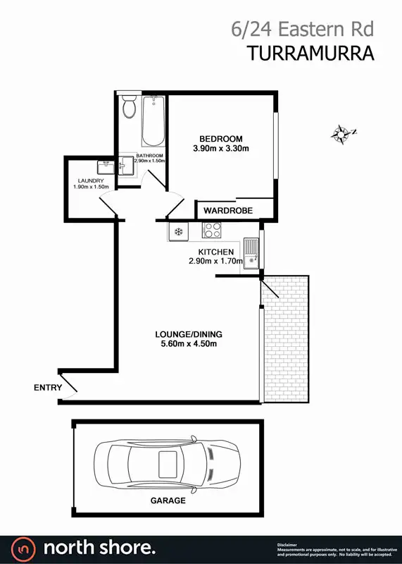 Floorplan of Homely unit listing, 6 / 24 Eastern Road, Turramurra NSW 2074