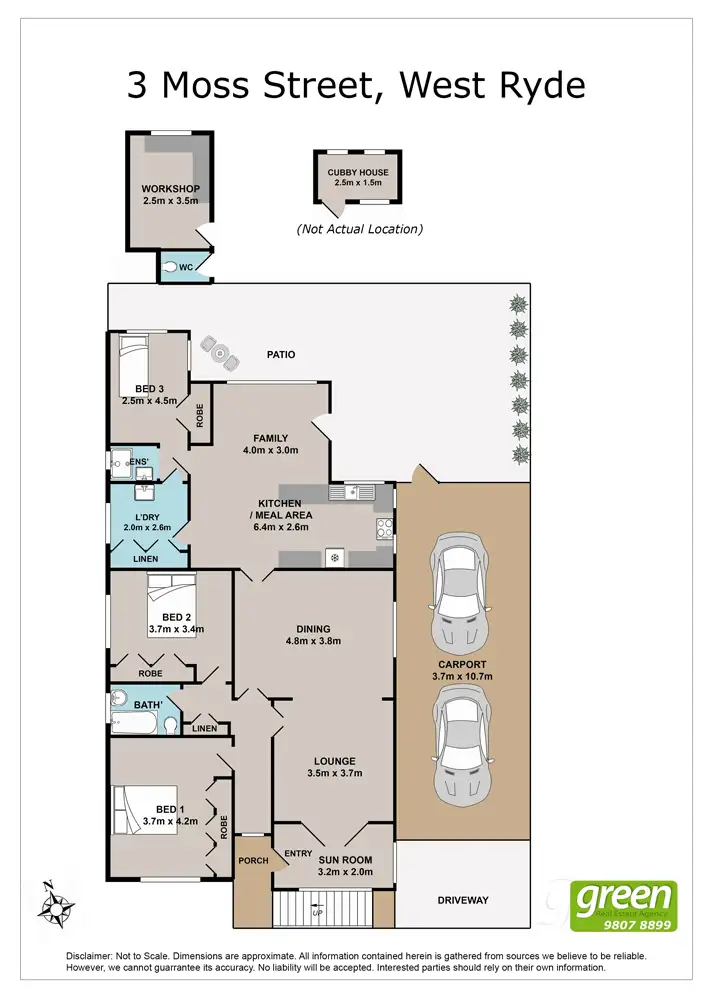 Floorplan of Homely house listing, 3 Moss Street, West Ryde NSW 2114