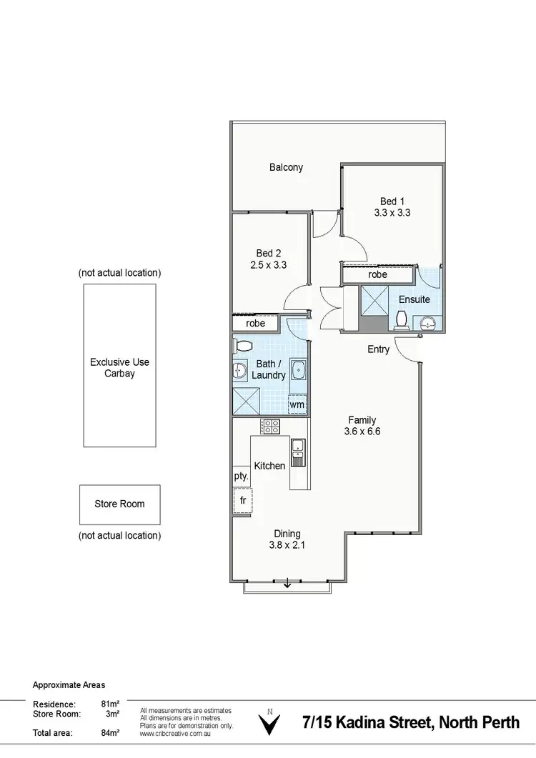 Floorplan of Homely apartment listing, 7/15 Kadina Street, North Perth WA 6006