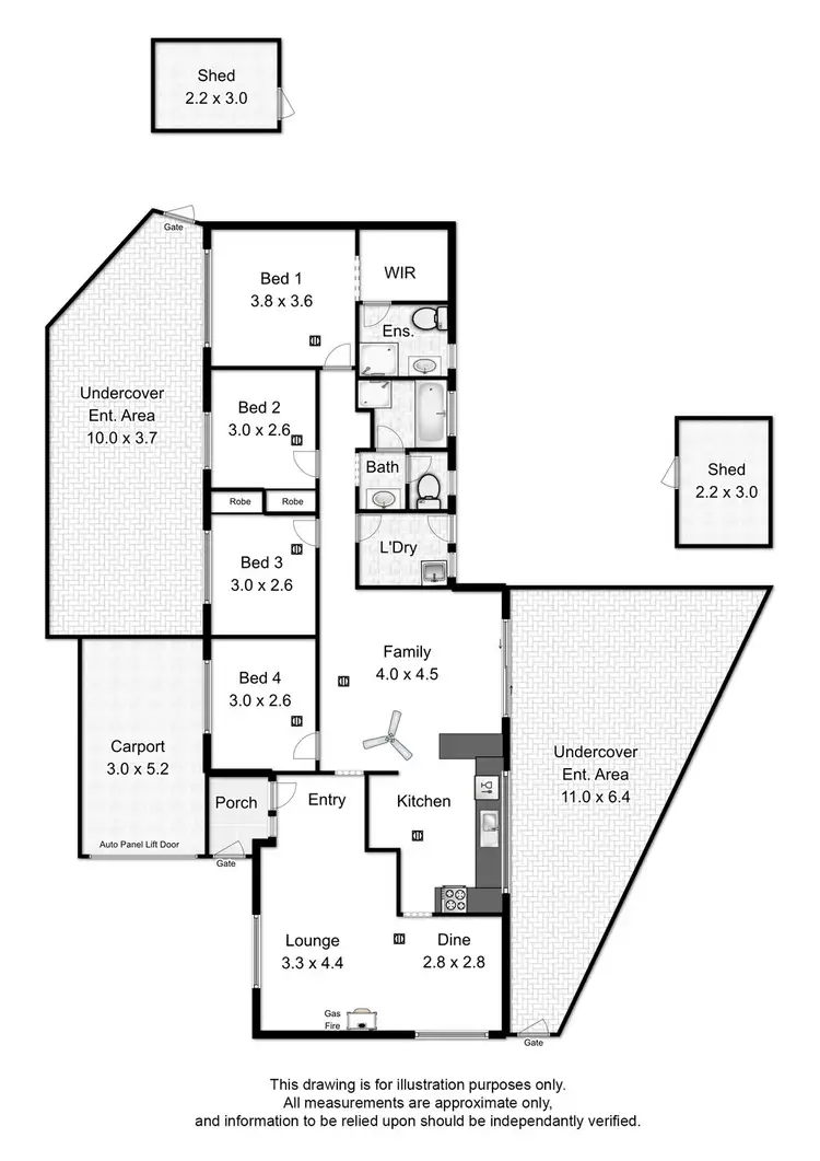 Floorplan of Homely house listing, 14 Birchdale Circuit, Hillbank SA 5112