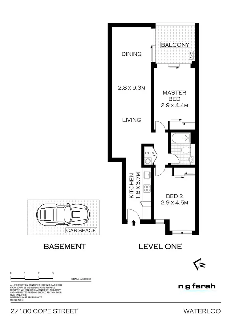 Floorplan of Homely apartment listing, 2/180 Cope Street, Waterloo NSW 2017
