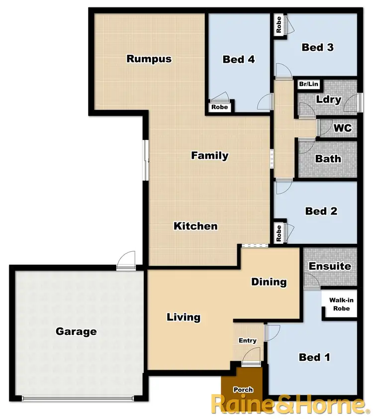 Floorplan of Homely house listing, 4 Paroo Place, Dubbo NSW 2830