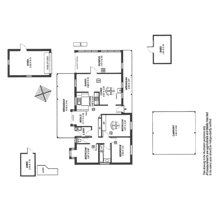 Floorplan of Homely house listing, 4 Adelaide Rd, Tungkillo SA 5236