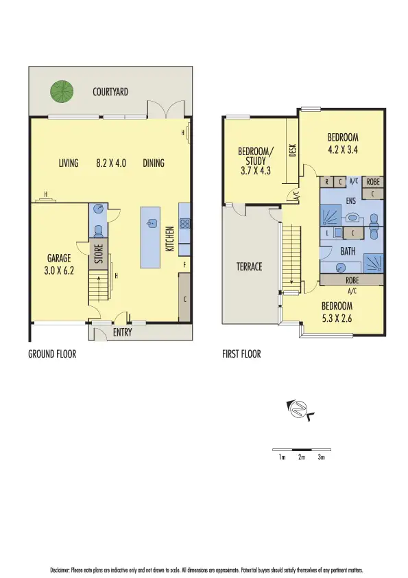 Floorplan of Homely house listing, 1 Moubray Street, Albert Park VIC 3206