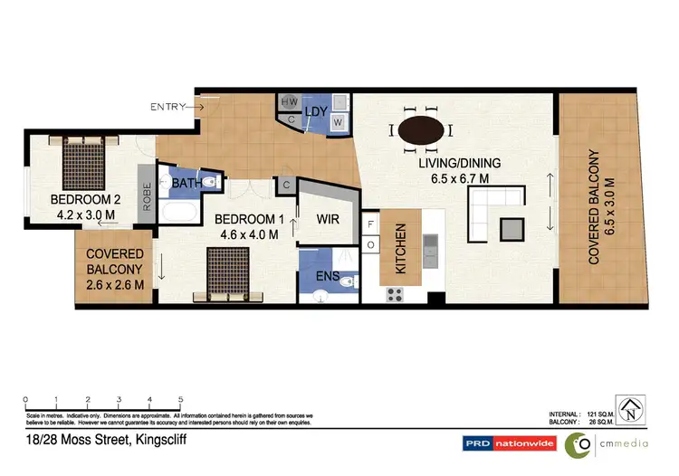 Floorplan of Homely unit listing, 18/28 Moss Street, Kingscliff NSW 2487