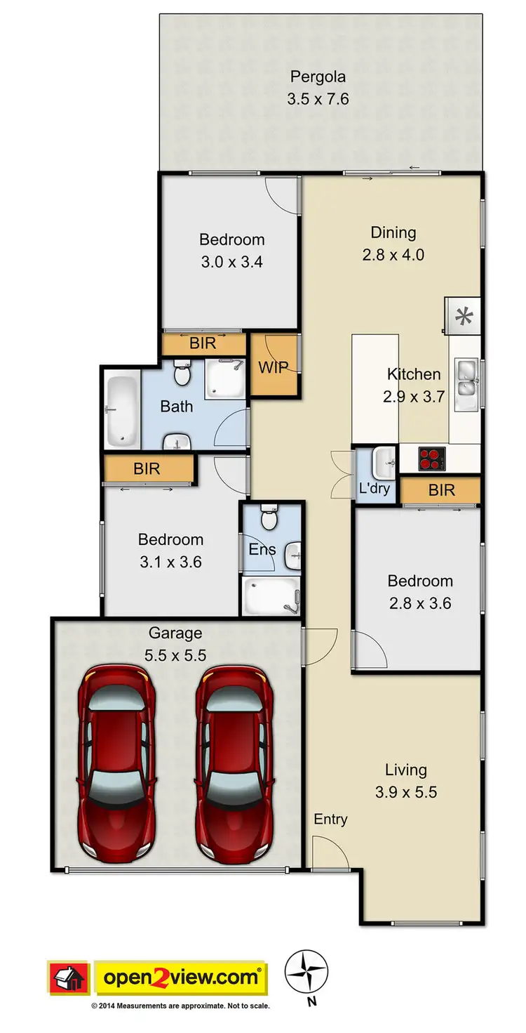 Floorplan of Homely house listing, 1/20 Burns Close, Rooty Hill NSW 2766