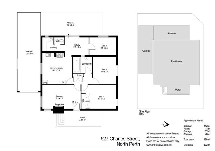 Floorplan of Homely house listing, 527 Charles Street, North Perth WA 6006