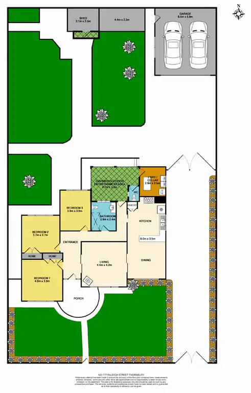 Floorplan of Homely house listing, 177 Raleigh Street, Thornbury VIC 3071