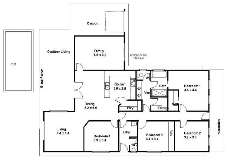 Floorplan of Homely house listing, 12A First Street, Loxton SA 5333