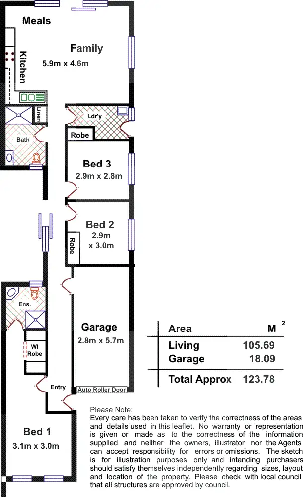 Floorplan of Homely house listing, 24 Wood Street, Ascot Park SA 5043