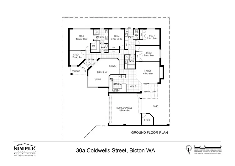 Floorplan of Homely house listing, 30a Coldwells Street, Bicton WA 6157