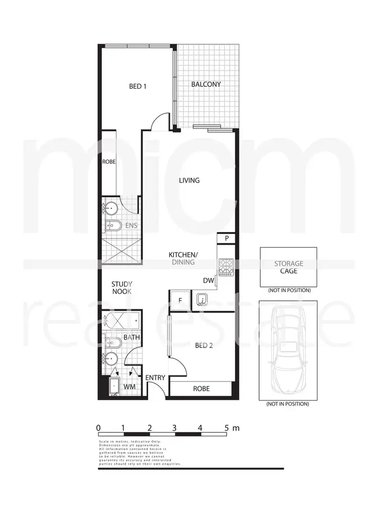 Floorplan of Homely apartment listing, 107C/11 Shamrock Street, Abbotsford VIC 3067