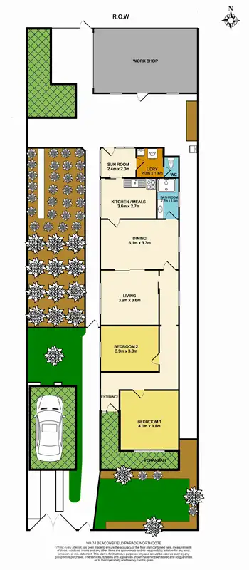 Floorplan of Homely house listing, 74 Beaconsfield Parade, Northcote VIC 3070