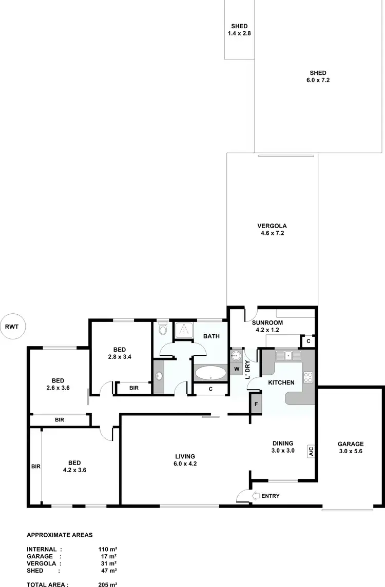 Floorplan of Homely house listing, 16 Britton Street, Gawler West SA 5118