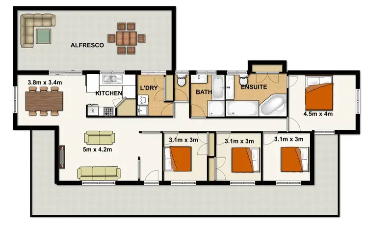 Floorplan of Homely house listing, 40-44 Woolshed Court, Jimboomba QLD 4280