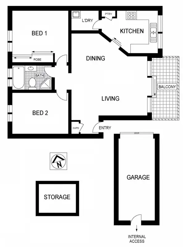 Floorplan of Homely apartment listing, 8/2-6 Clarke Street, Vaucluse NSW 2030