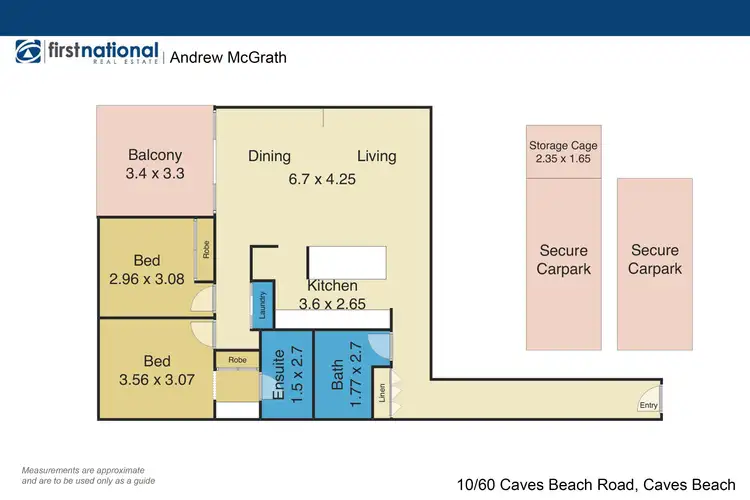 Floorplan of Homely apartment listing, 10/60 Caves Beach Road, Caves Beach NSW 2281