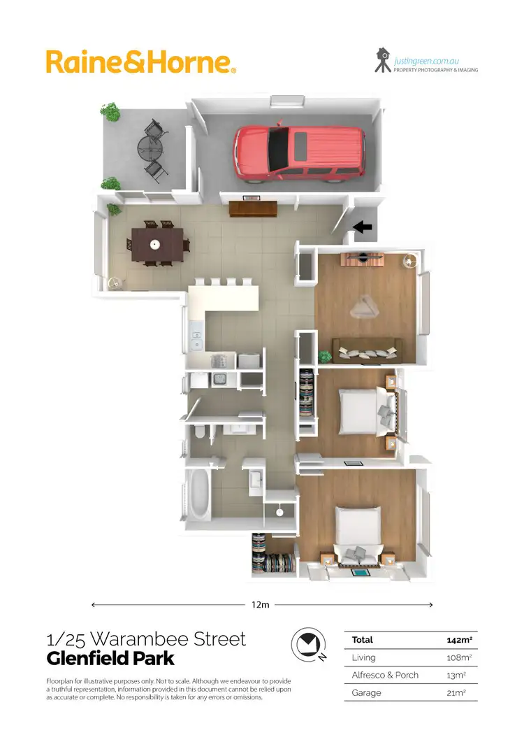 Floorplan of Homely house listing, 1/25 Warambee St, Glenfield Park NSW 2650