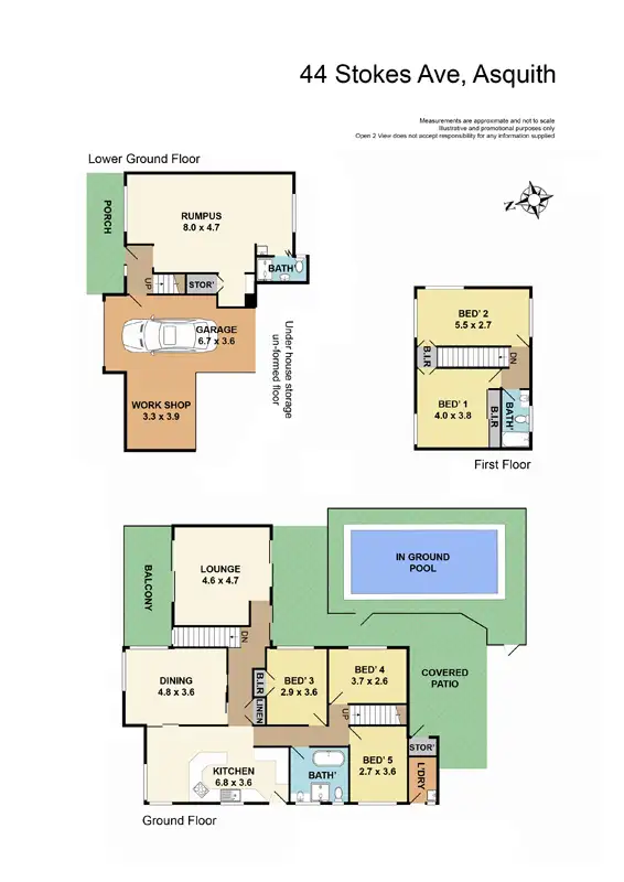 Floorplan of Homely house listing, 44 Stokes Avenue, Asquith NSW 2077