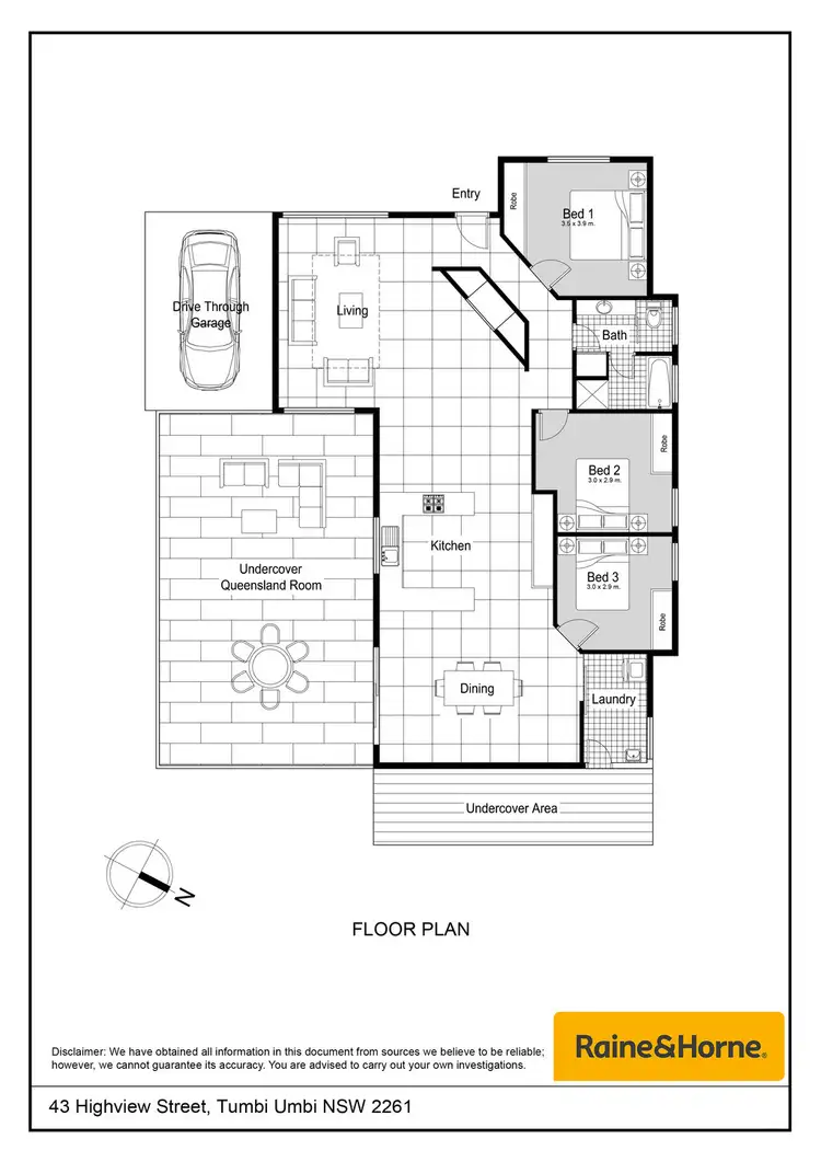 Floorplan of Homely house listing, 43 Highview Street, Tumbi Umbi NSW 2261