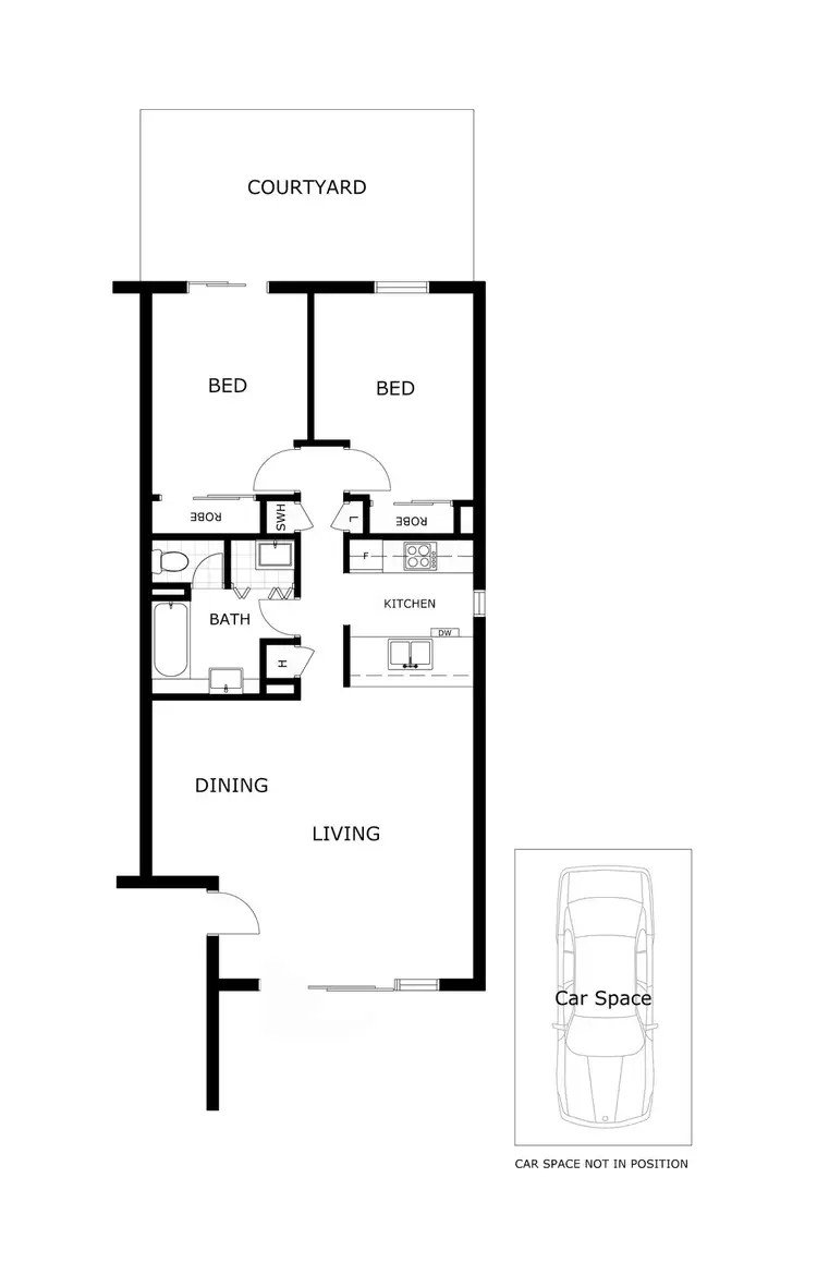 Floorplan of Homely apartment listing, 11/28 Jeffcott Street, West Melbourne VIC 3003