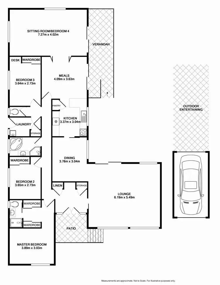 Floorplan of Homely house listing, 19 Athel Tree Crescent, Bradbury NSW 2560
