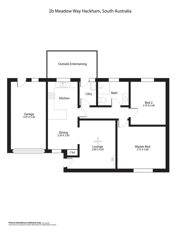 Floorplan of Homely unit listing, 2-2 Meadow Way, Hackham West SA 5163