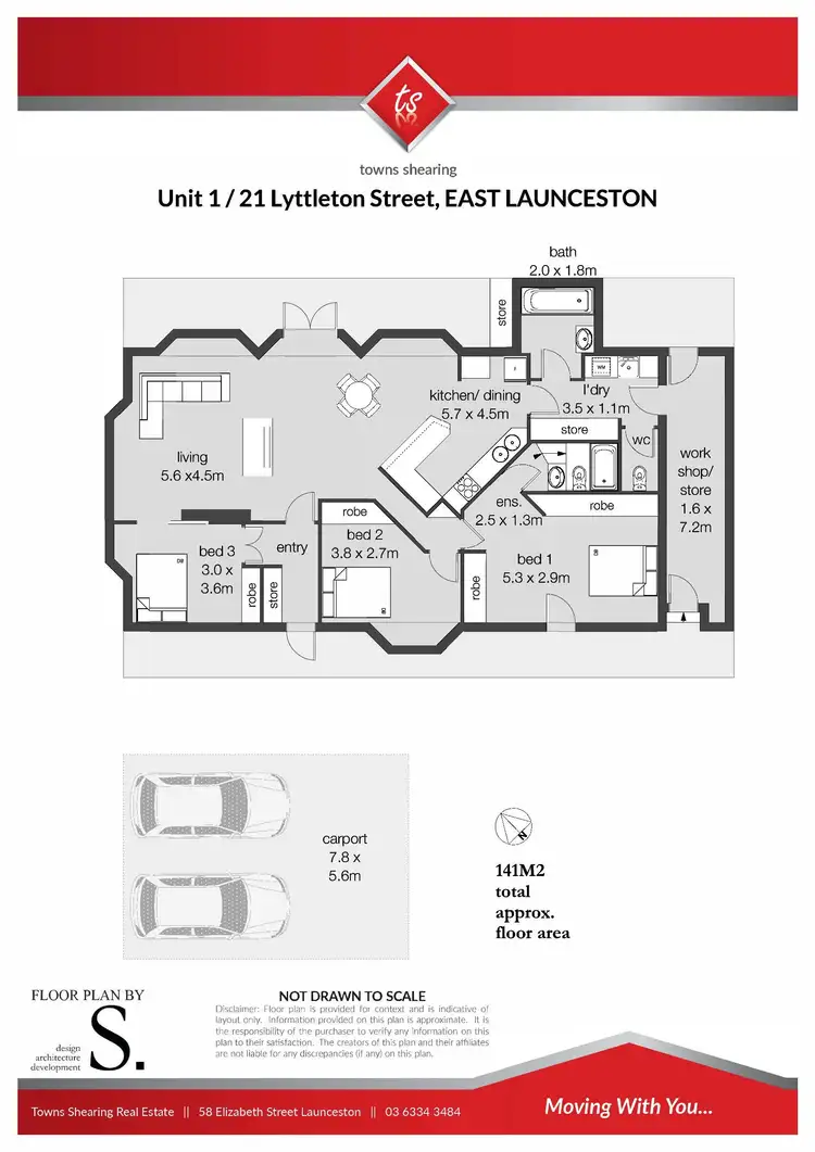 Floorplan of Homely unit listing, 1/21 Lyttleton Street, East Launceston TAS 7250