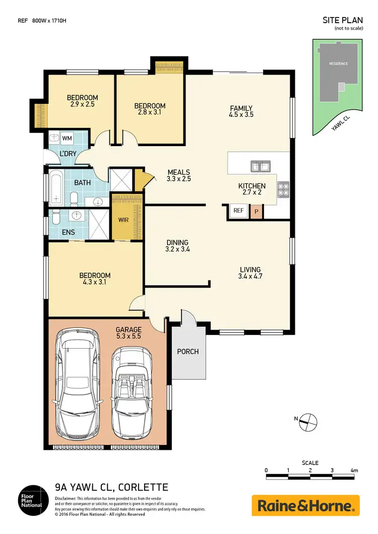 Floorplan of Homely house listing, 9A Yawl Close, Corlette NSW 2315