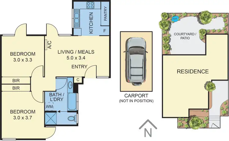 Floorplan of Homely unit listing, 17/5 Grandview Grove, Hawthorn East VIC 3123