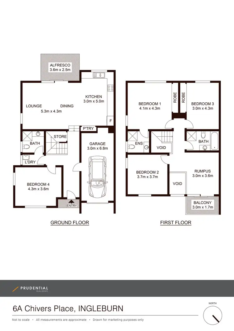 Floorplan of Homely house listing, 6A Chivers Place, Ingleburn NSW 2565