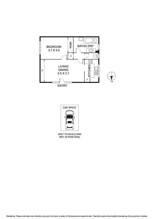 Floorplan of Homely apartment listing, 18/557 Glenferrie Road, Hawthorn VIC 3122
