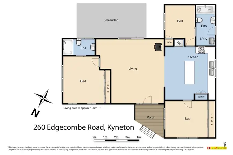 Floorplan of Homely house listing, 260 Edgecombe Road, Kyneton VIC 3444