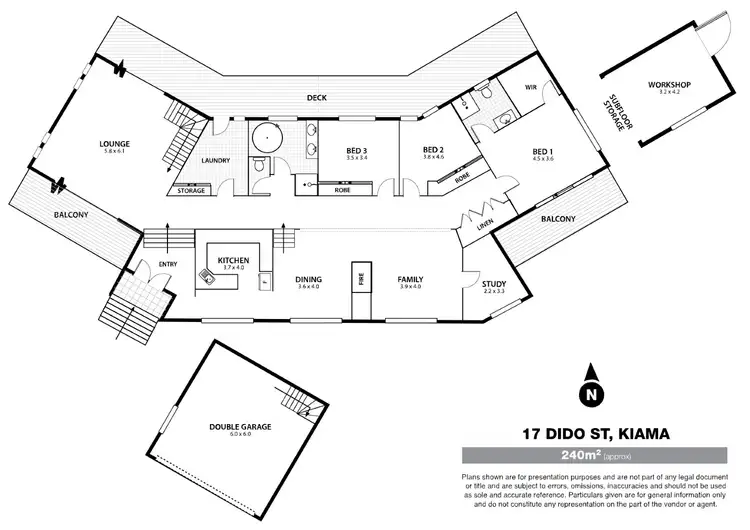 Floorplan of Homely rural property listing, 17 & LOT 9 Dido Street, Kiama NSW 2533