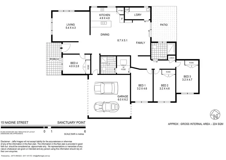 Floorplan of Homely house listing, 15 Nadine Street, Sanctuary Point NSW 2540