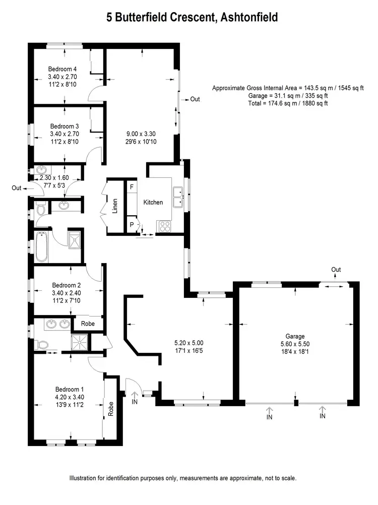 Floorplan of Homely house listing, 5 Butterfield Crescent, Ashtonfield NSW 2323