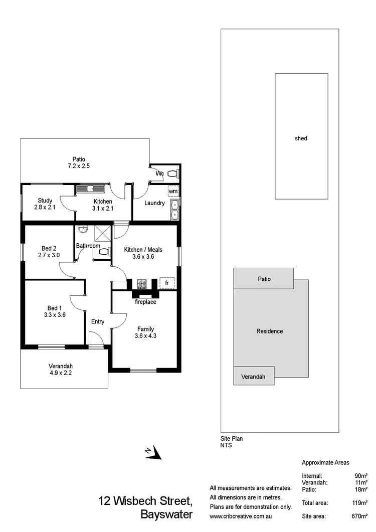 Floorplan of Homely house listing, 12 Wisbech Street, Bayswater WA 6053
