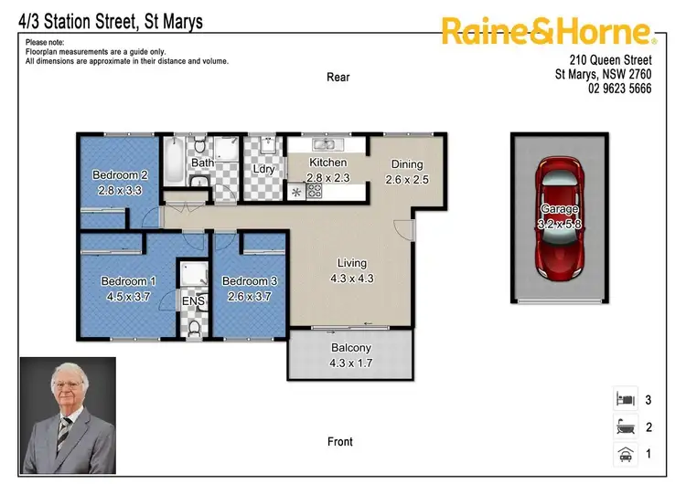 Floorplan of Homely apartment listing, 4/3 Station Street, St Marys NSW 2760