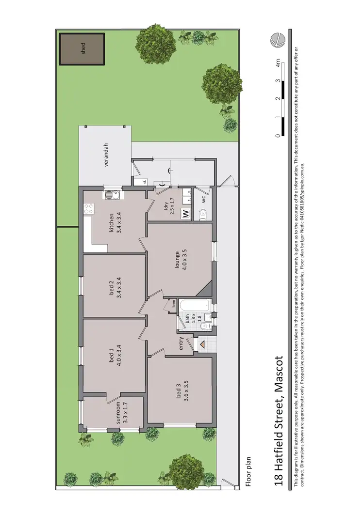 Floorplan of Homely house listing, 18 Hatfield Street, Mascot NSW 2020