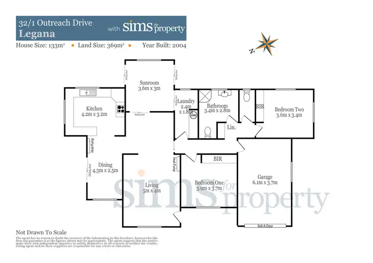 Floorplan of Homely house listing, 32/1 Outreach Drive, Legana TAS 7277