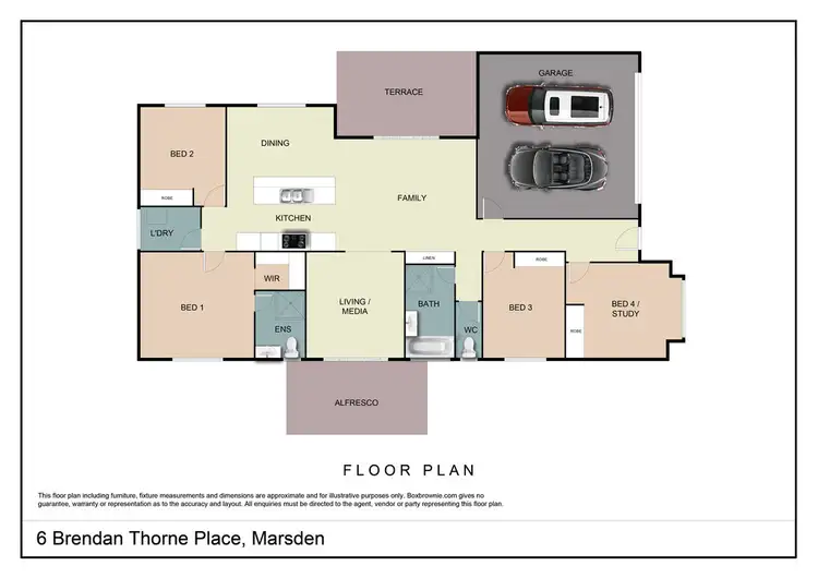 Floorplan of Homely house listing, 6 Brendan Thorne Place, Marsden QLD 4132