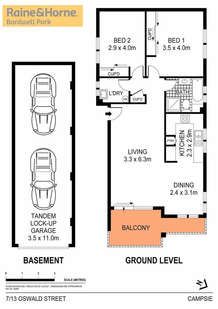 Floorplan of Homely apartment listing, 7/13-17 Oswald Street, Campsie NSW 2194