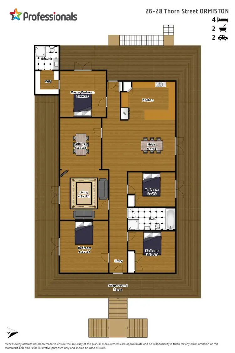 Floorplan of Homely house listing, 26-28 Thorn Street, Ormiston QLD 4160