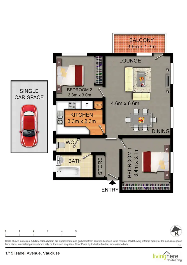 Floorplan of Homely unit listing, 1/15 Isabel Avenue, Vaucluse NSW 2030
