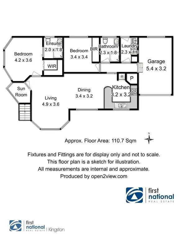 Floorplan of Homely villa listing, 1 Glen Haven Court, Kingston TAS 7050
