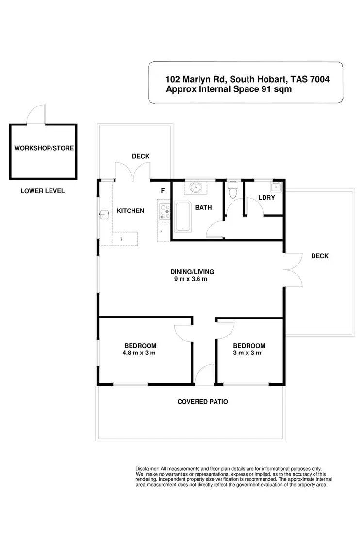 Floorplan of Homely house listing, 102 Marlyn Road, South Hobart TAS 7004