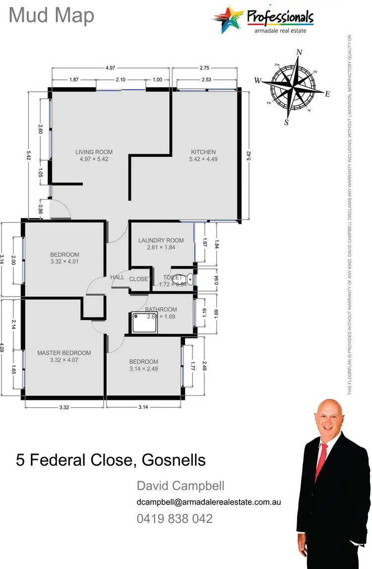 Floorplan of Homely house listing, 5 Federal Close, Gosnells WA 6110