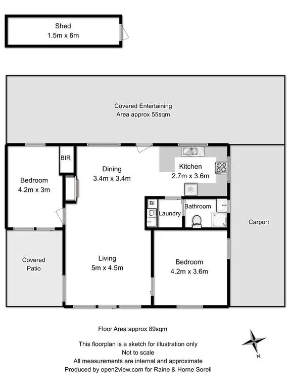 Floorplan of Homely house listing, 8 Fourth Avenue, Dodges Ferry TAS 7173