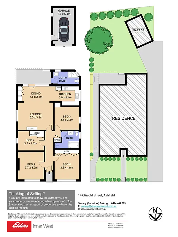 Floorplan of Homely house listing, 14 Clissold Street, Ashfield NSW 2131