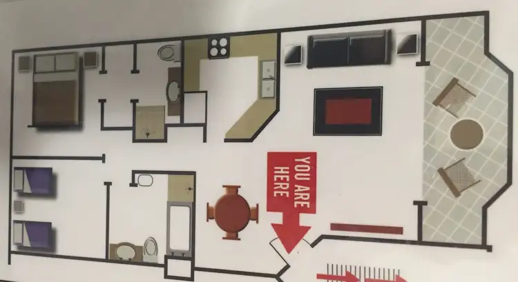 Floorplan of Homely unit listing, Unit @ / 7 Redondo Avenue, Miami QLD 4220